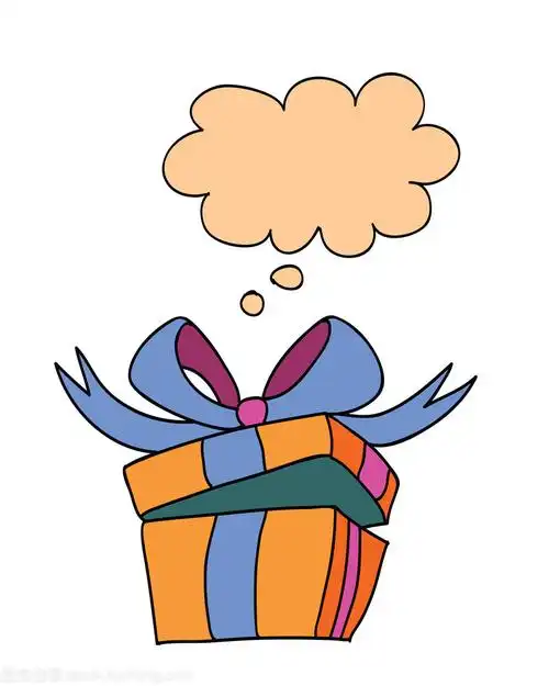 礼品盒简笔画 - 简单简笔画
