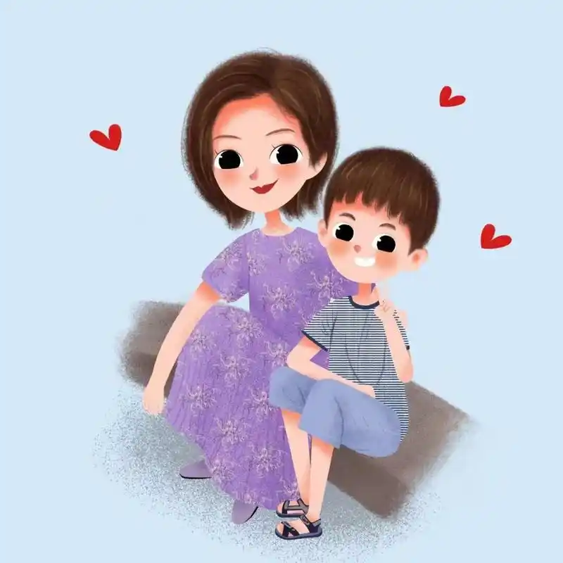 腹开七层,成为漫漫妈7315 现在偶尔更新卡通漫画头像&宝妈带娃