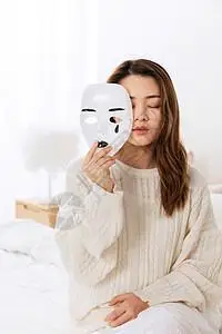 伤心,摘下悲伤哭泣的假面具背景