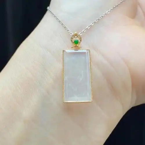 翡翠冰种无事牌75