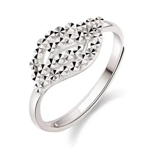 金马珠宝 钯金白金结婚戒指 女戒(盛夏花园)pd990jz0015 (可刻字) 约