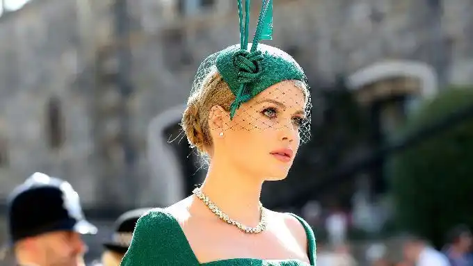 lady kitty spencer arrives for the wedding ceremony of prince