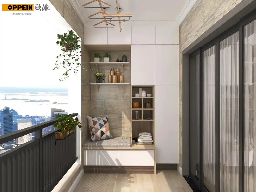 欧派全屋精品设计案例来一波阳台储物柜设计案例分享