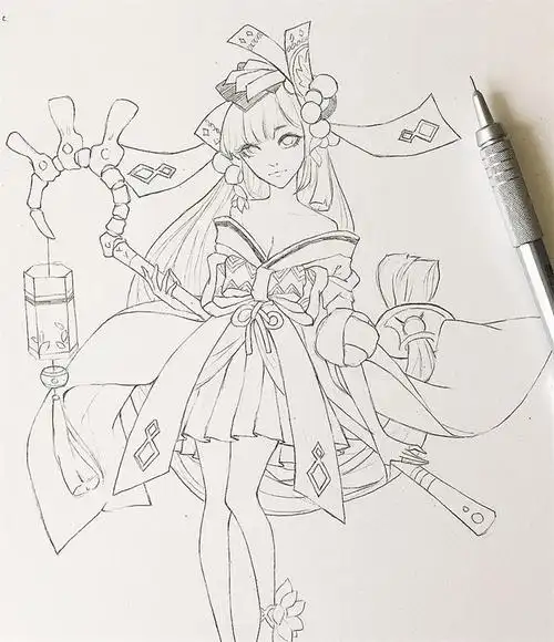 主页 美术作品 铅笔画  初学者刚开始学画画时多是以铅笔画为主,用