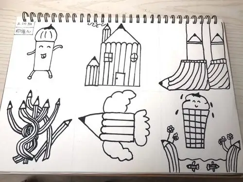 爱之绘·战疫情——实验一小三年级《铅笔的联想》优秀作业展