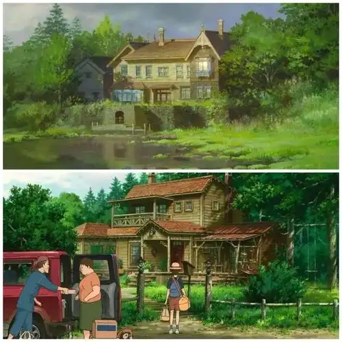 宫崎骏动画中的房屋插画欣赏