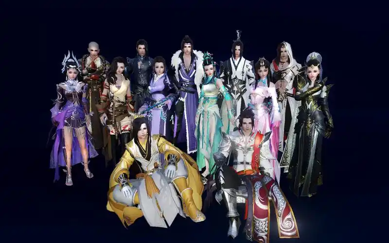 【剑网三】燃系·全门派校服黑系乱炖丨please dont go_哔哩哔哩