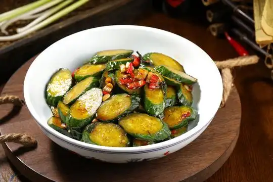 紫苏煎黄瓜图片