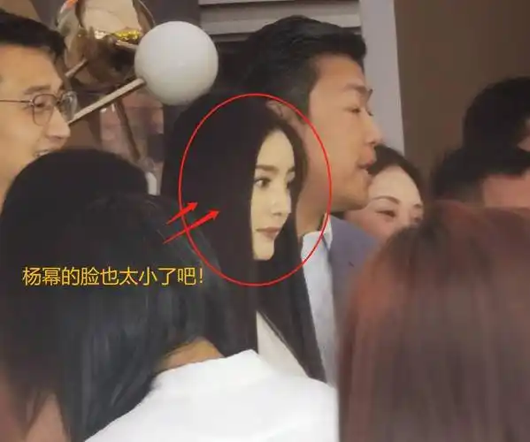 像这张生图中杨幂就因为白皙的皮肤非常的突出,和身旁的男士更是形成