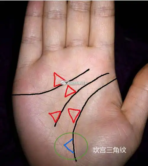 三角纹出现在手掌中,都是大吉大利的,但是. 来自星相禅师v - 微博