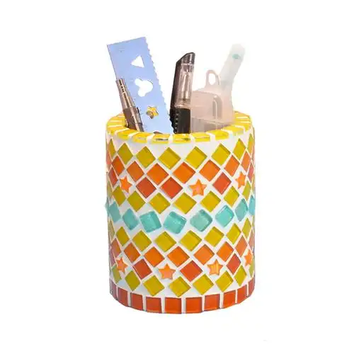 马赛克diy手工笔筒制作材料包玩具三八妇女节礼物小学生儿童文具