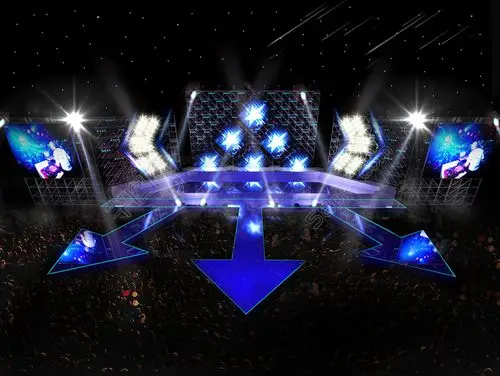 绚丽舞台效果图