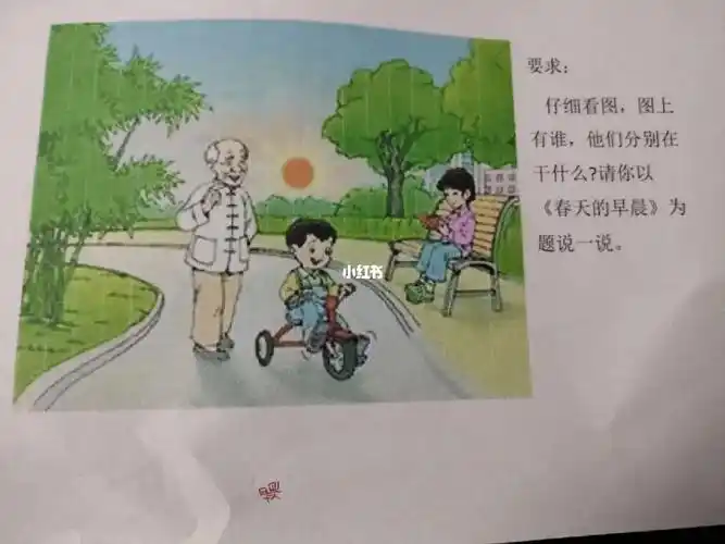 一年级看图写话春天的早晨