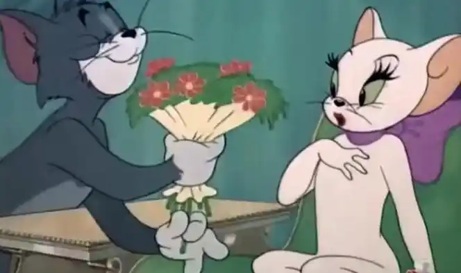 《猫和老鼠》中被汤姆追求过的白猫"图多盖洛"成为仿妆灵感来源