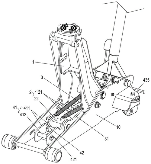 cn211056594u_一种可防突降的卧式液压千斤顶有效