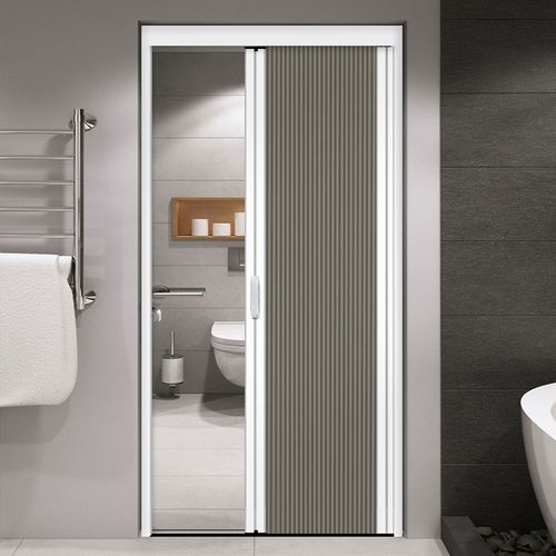 无轨折叠门隔断门隐形卫生间厕所浴卧室厨房阳台免打孔蜂巢推拉门