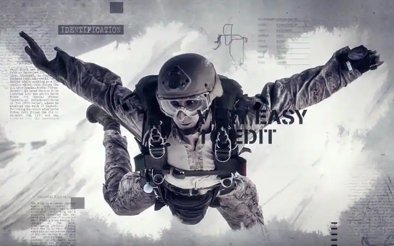 pr模板伞兵一号卢本伟