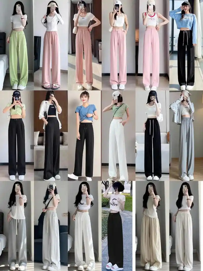 穿衣搭配-夏季女生阔腿裤有哪些色彩搭配?