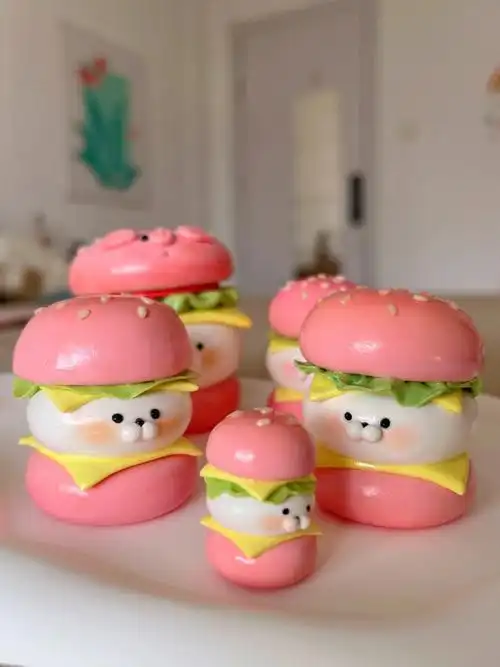 超轻粘土双层芝士汉堡