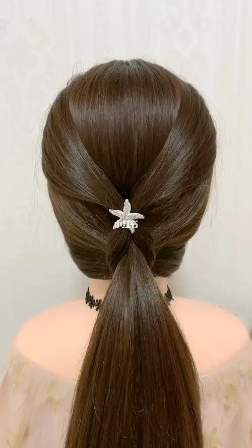 上学这样扎头发好看又简单