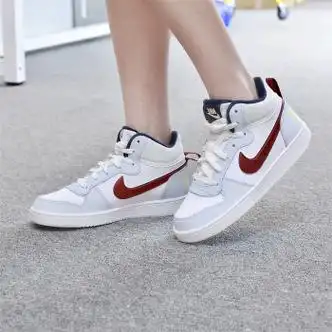 耐克nikecourtboroughmid女子休闲复古运动高帮板鞋fv8122161fv