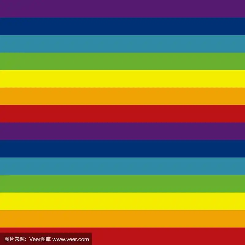 无缝的背景.水平的彩色条纹.彩虹.矢量图