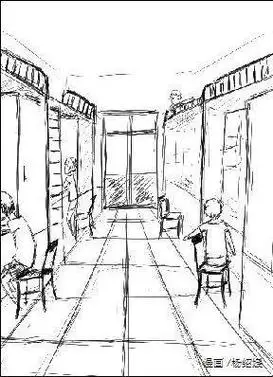 宿舍大门简笔画