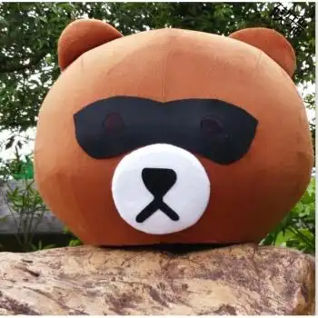 网红熊抖音熊皮卡丘布朗熊人偶服装卡通服装行走人偶熊本熊 爱心布朗