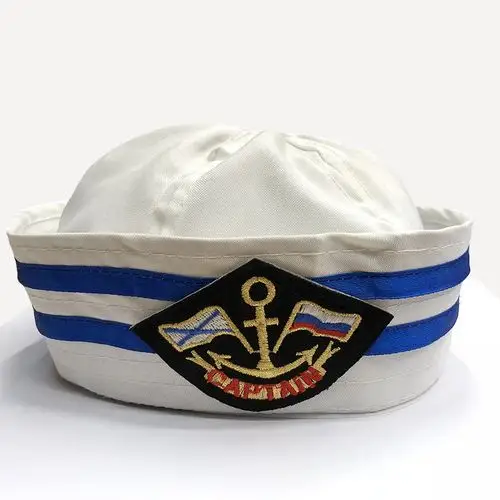 批发圆顶海军帽纯色航海无檐船长水兵帽 外贸翻边大力水手帽定制