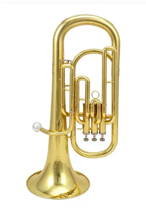 津宝次中音号乐器降b调三立键次中音号小抱号巴立东铜管乐器