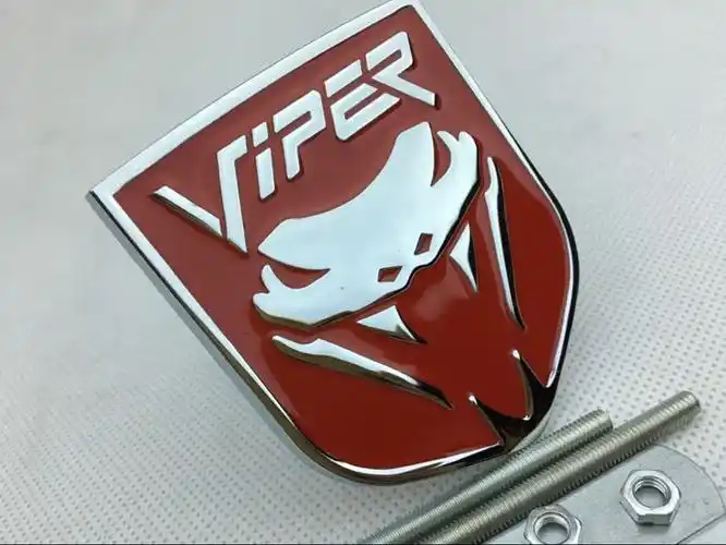 道奇viper蝰蛇车贴 车标 中网标 酷威酷博眼镜蛇改装金属车标
