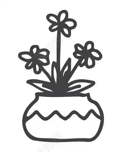 花盆简笔画 花盆简笔画图片