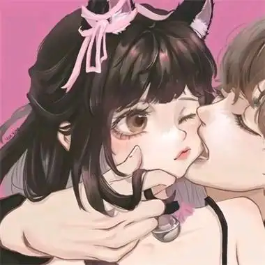 超萌版动漫情侣头像两张一组