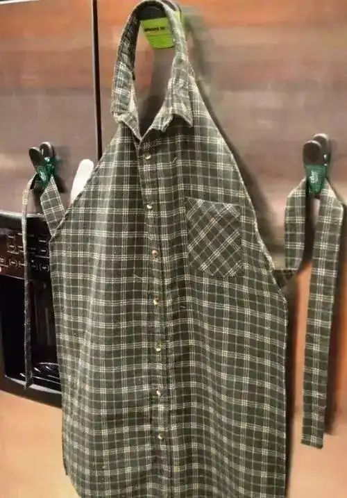旧衣服改造围裙比买的美十倍