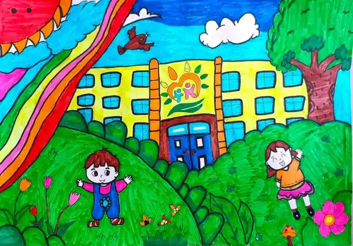 约"绘"春天!潍坊师生画笔下的春日校园美醉了