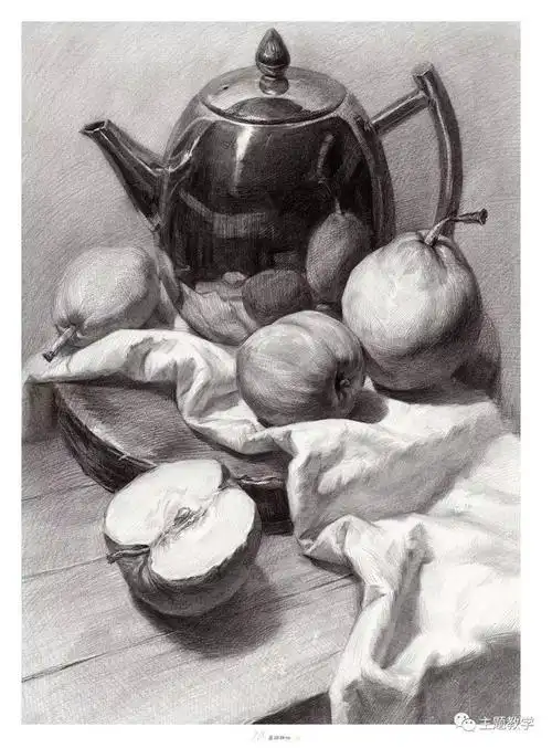 大道素描静物 2017主题文化蔡龙孔祥涛基础单体组合水果蔬菜花卉器皿