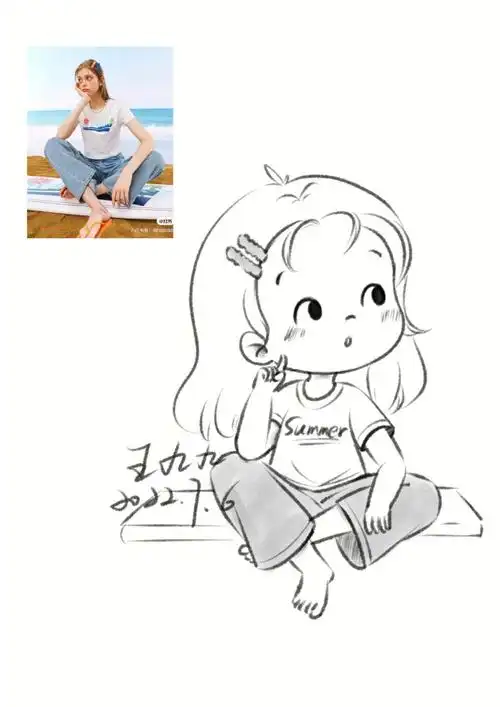 速写练习23100附结构分析步骤附色稿