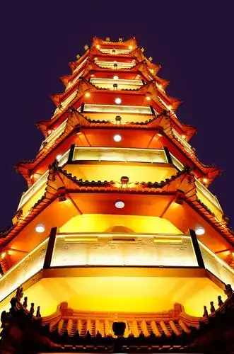 上一页 下一页 作品名称: 夜色中的凤鸣塔  作品描述: 夜色中的凤鸣塔