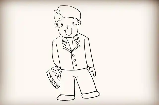 爸爸简笔画教程(简笔画教学爸爸)(10)