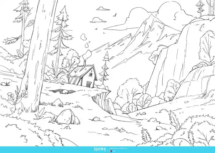 作业:场景线稿临摹 - 凌果 - 轻微课