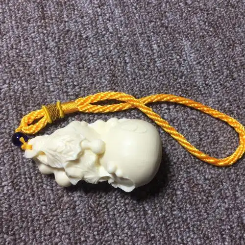 象牙果雕刻多子多福葫芦工艺品手把件创意车挂饰品复古礼品礼盒装