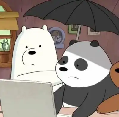 咱们裸熊;三只裸熊 卡通 头像 侵删致歉 不定时更新