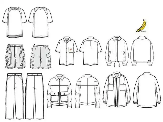 工装服装设计企划以及款式图|服装|休闲/流行服饰|任由她 - 原创作品