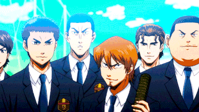 动漫 眼神 一群人 西装革履