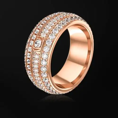 玫瑰金钻石戒指-伯爵珠宝 g34p1b00