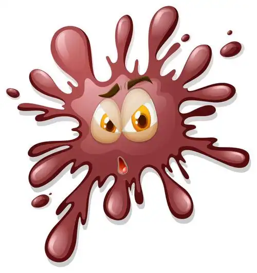 矢量卡通插图图片-抽象矢量黑色的卡通细菌插图素材-高清图片-摄影照