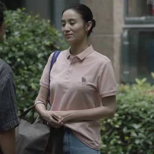 小舍得南俪宋佳同款衣服粉色短袖宽松亲子polo衫翻领t恤上衣女夏