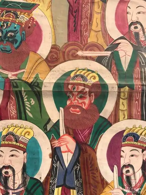 道教三官神像水陆画