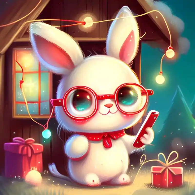 你知道给谁通话.ai绘画拿手机的兔宝宝#2023萌萌兔 #可 - 抖音