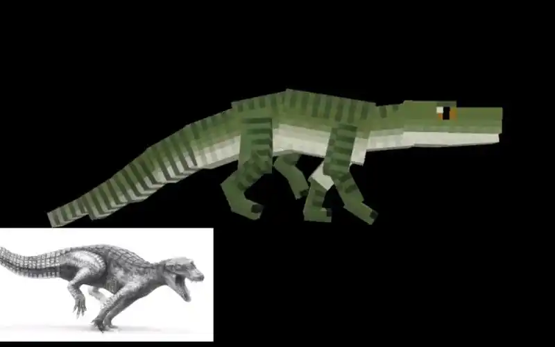 自制我的世界add卡玛卡玛之诗阿拉利坡鳄模型一览